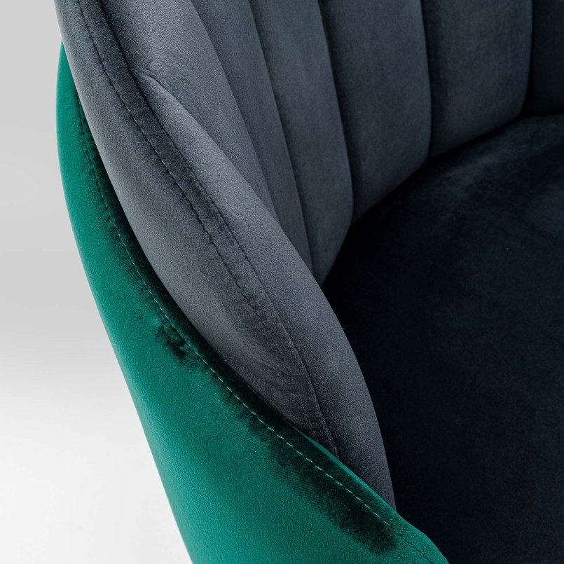 Chaise Hojas gris