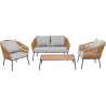Ensemble de sièges Elba Quattro nature (4-pcs)