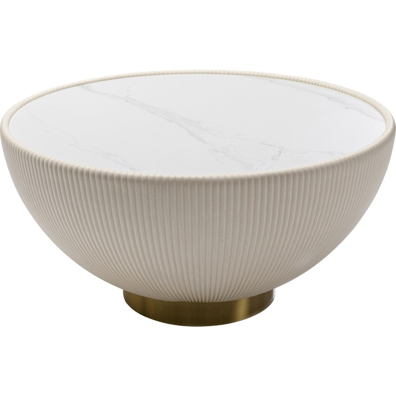 Table basse Endless Vegas blanc Ø71cm
