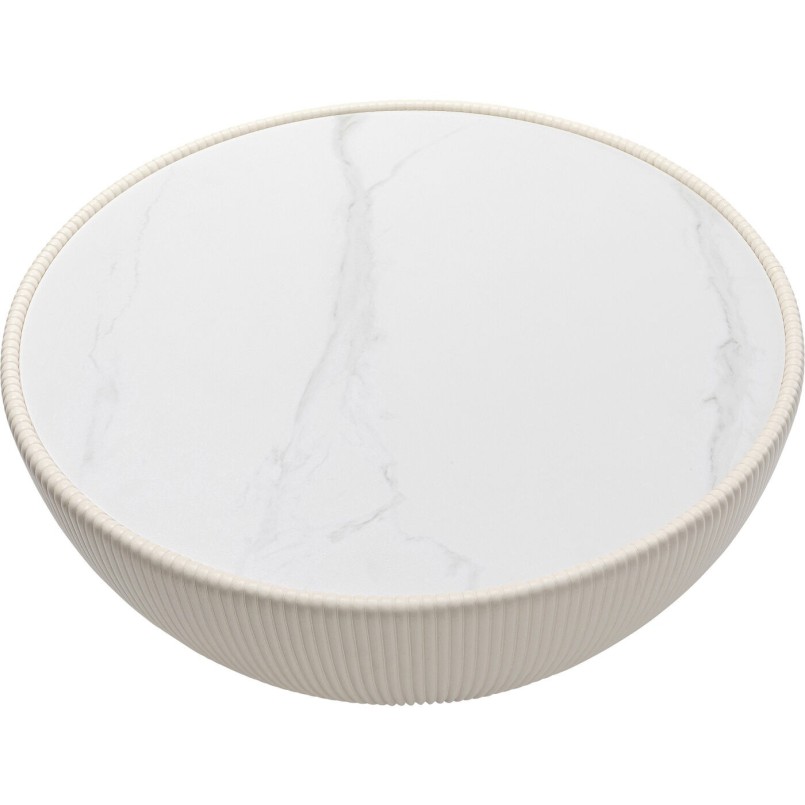 Table basse Endless Vegas blanc Ø71cm