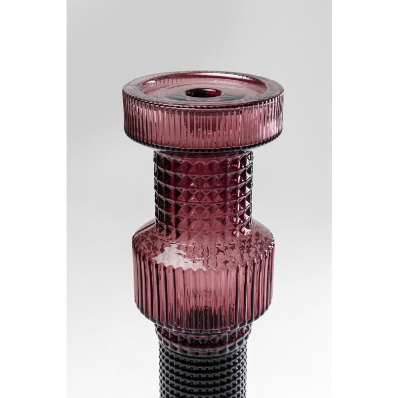 Bougeoir Marvelous Duo fuchsia gris 49cm