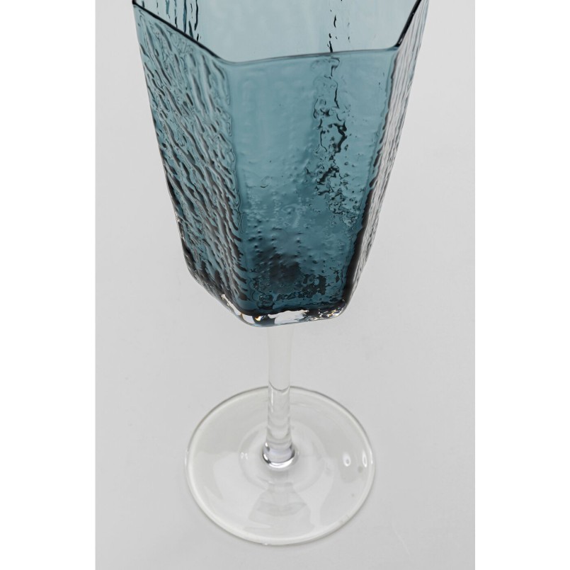 Verre à vin blanc Cascata bleu