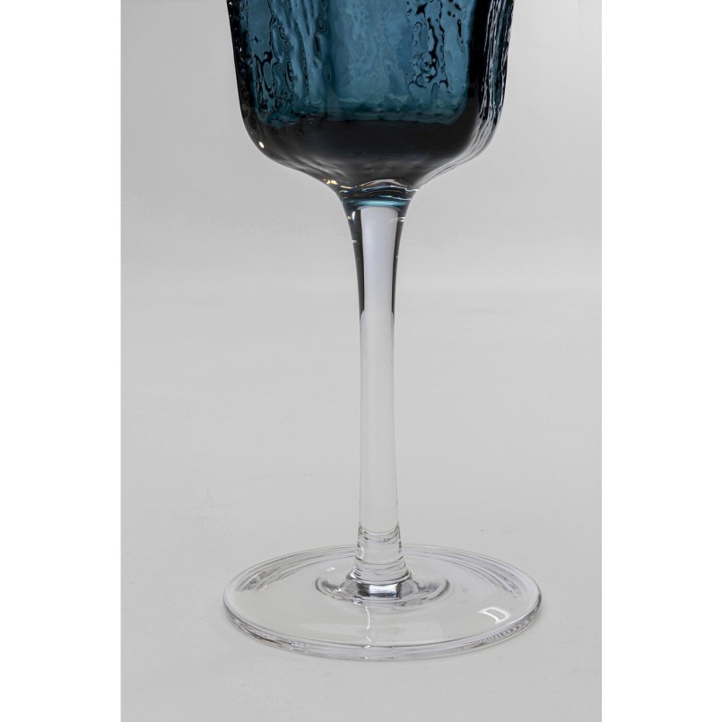 Verre à vin blanc Cascata bleu