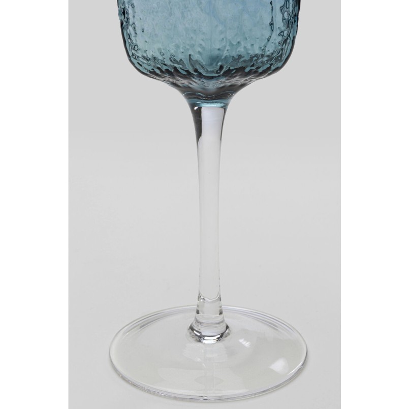 Verre à vin Cascata bleu