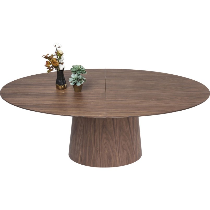 Table à rallonges Benvenuto noyer Kare Design