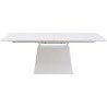Table à rallonges Benvenuto blanc 200(50)x110cm