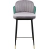 Chaise de bar Hojas gris