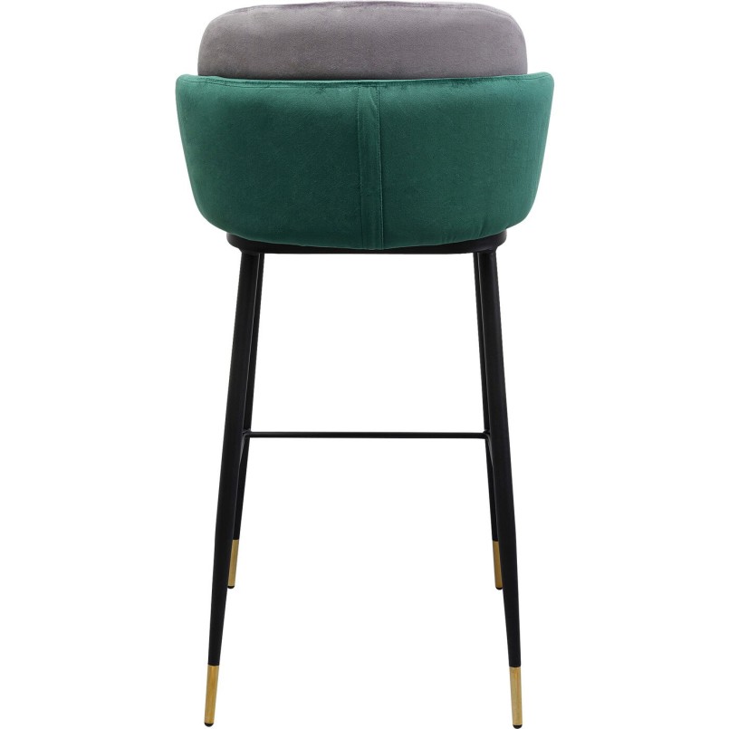 Chaise de bar Hojas gris