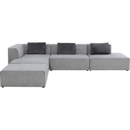 Canapé d angle Infinity Atlanta gris gauche