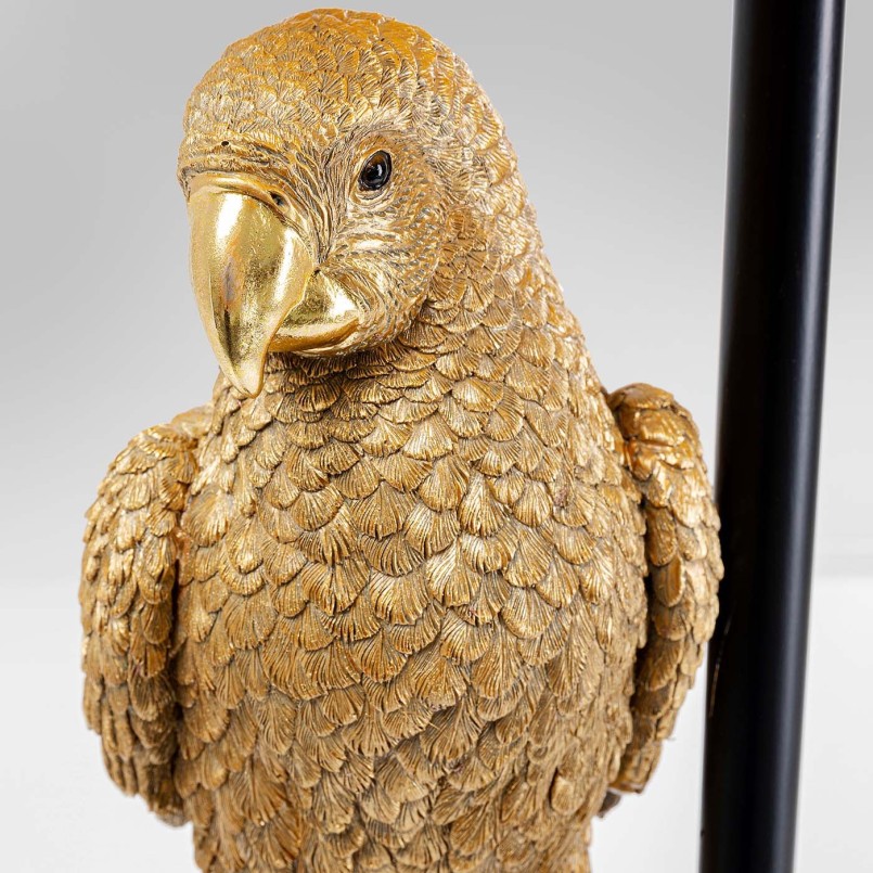 Lampadaire Animal Parrot doré 176cm