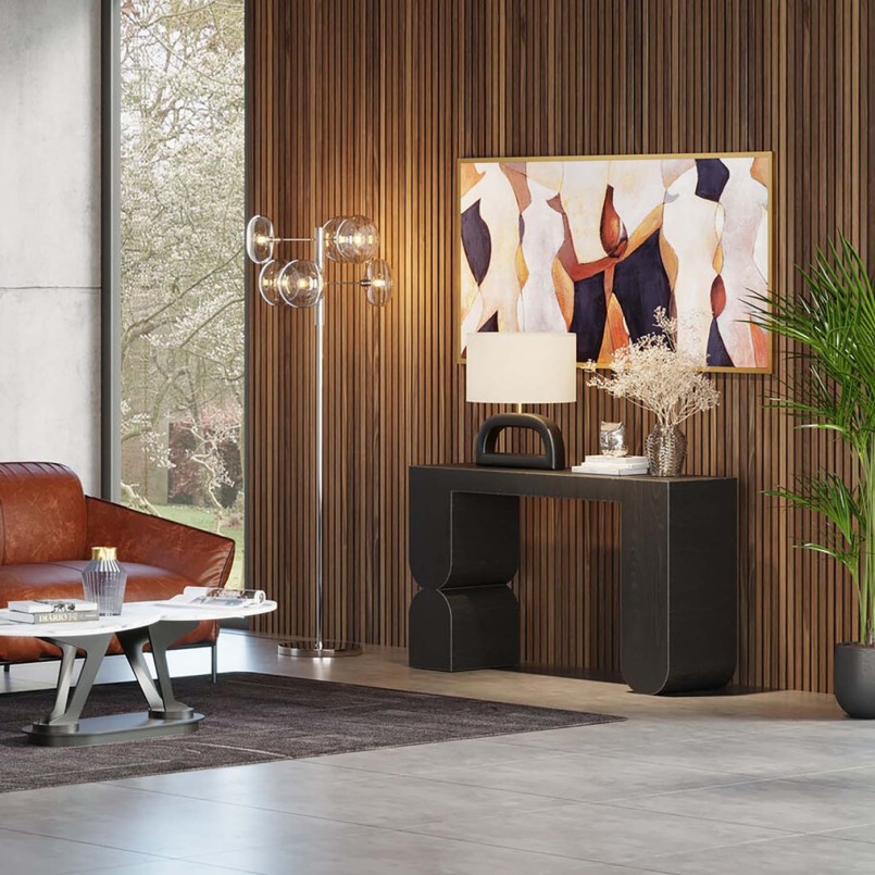 Console Curve noir 120x76cm