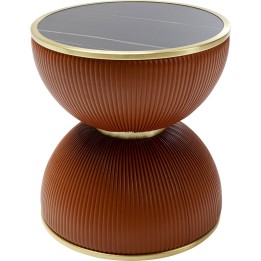 Table d appoint Endless Vegas orange Ø47cm