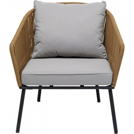 Outdoor Armchair Elba brown Kare Design