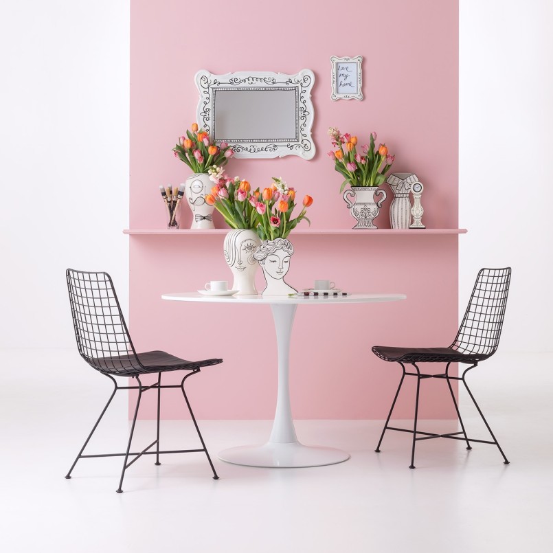 Black and white vase - Favola - Kare Design