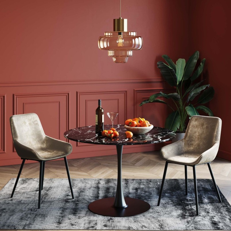 Zwart cocooning tapijt - Gezellig Rocky - Kare Design