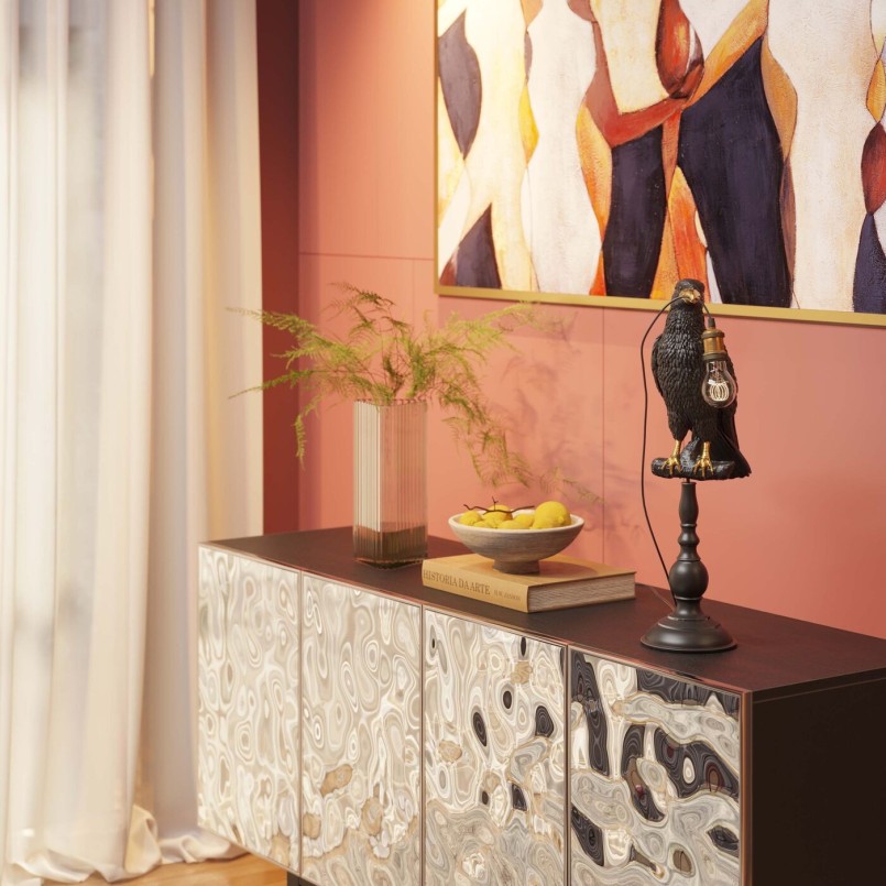 Chromed sideboard - Caldera - Kare Design
