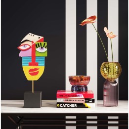 Veelkleurige abstracte gezichtsdecoratie - Kare Design