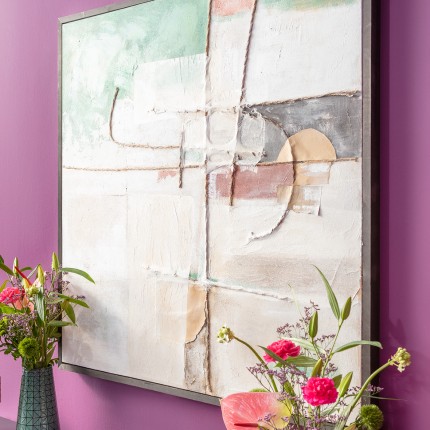 Painting Frame Dust 120x120cm green Kare Design