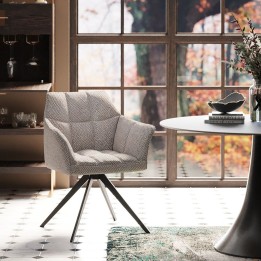 Gray swivel armchair - Thinktank - Kare Design