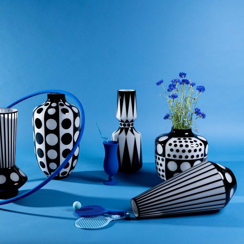 Black and white vase - Brillar - Kare Design