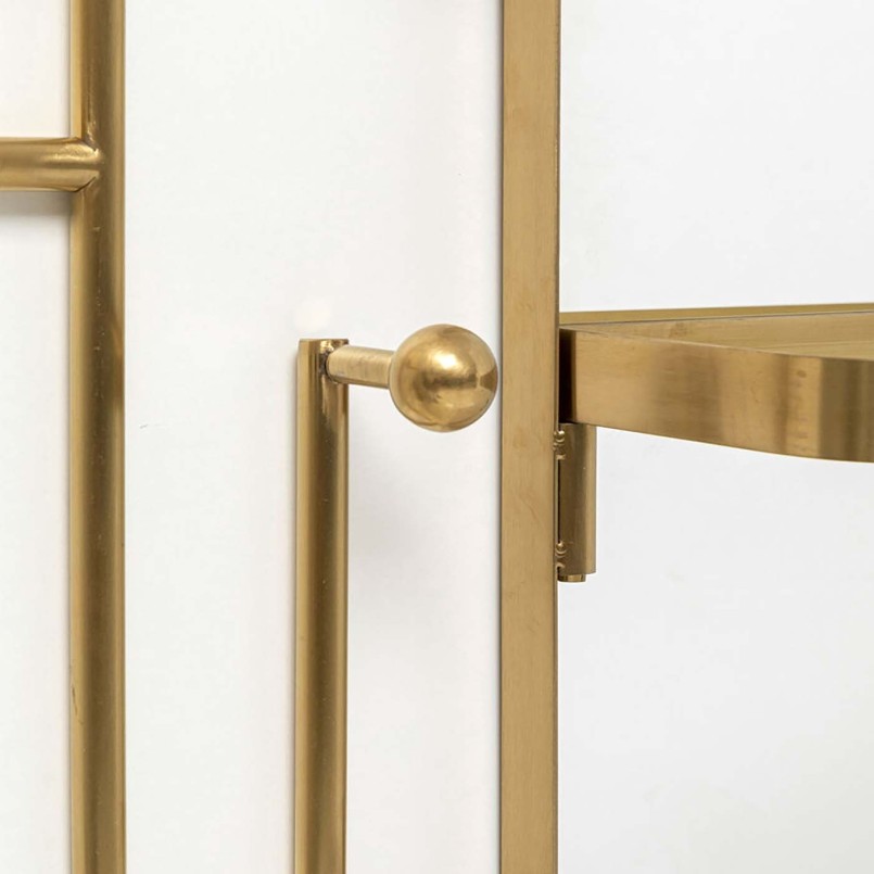 Kapstok met gouden spiegel - Tristan - Kare Design
