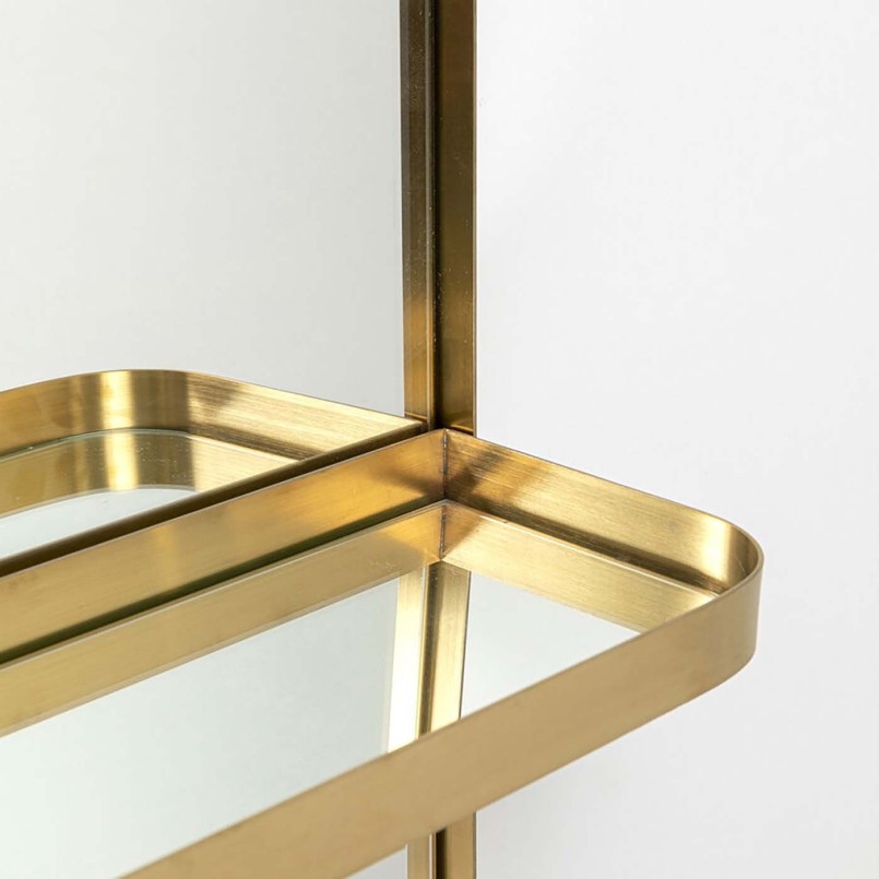 Kapstok met gouden spiegel - Tristan - Kare Design