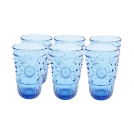Hoge blauwe waterglazen - Griekenland - Kare Design