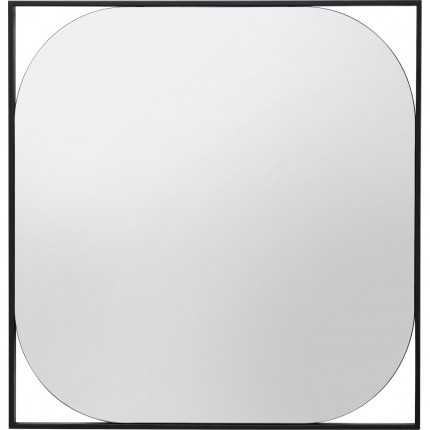 Wall Mirror Bonita black 81x81cm Kare Design