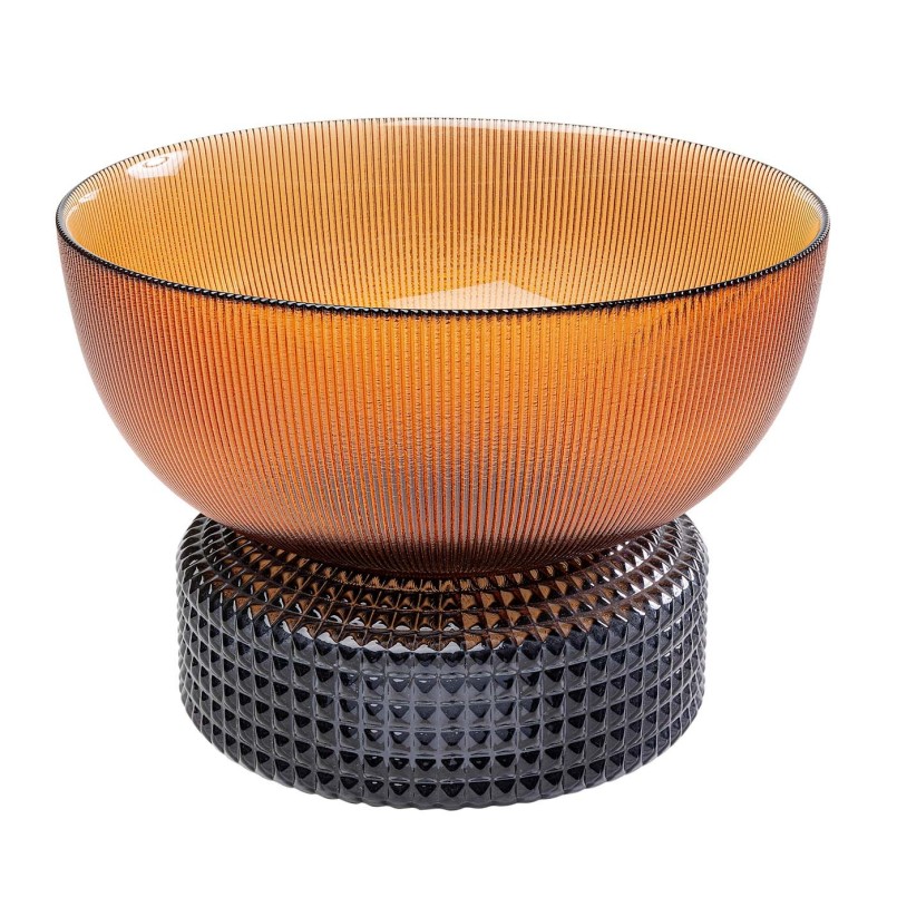 Amber en grijze glazen vaas - Marvelous Duo - Kare Design
