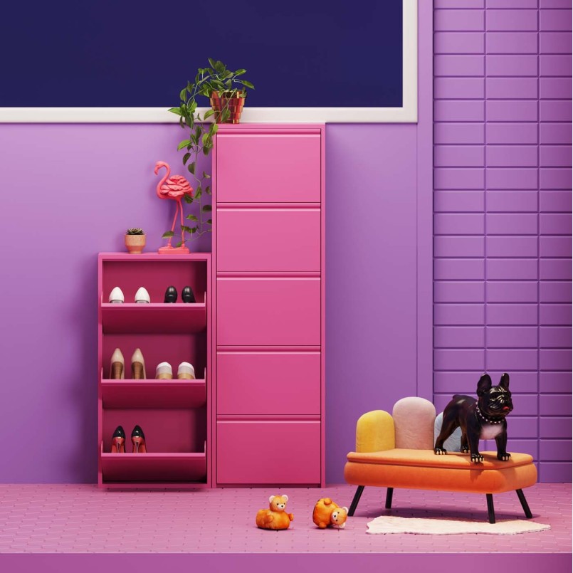 Oranje fluwelen bed voor huisdieren - Diva - Kare Design
