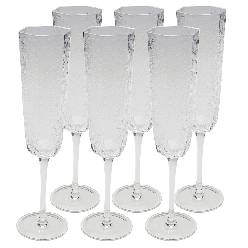Glazen champagneglazen - Cascata - Kare Design