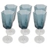 Blauwe glazen wijnglazen - Cascata - Kare Design