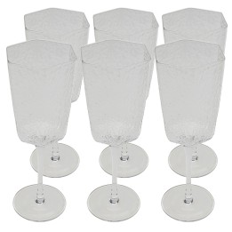 Transparante glazen wijnglazen - Cascata - Kare Design