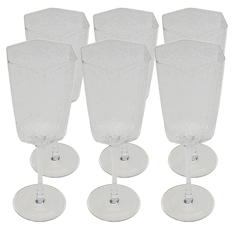 Transparante glazen wijnglazen - Cascata - Kare Design