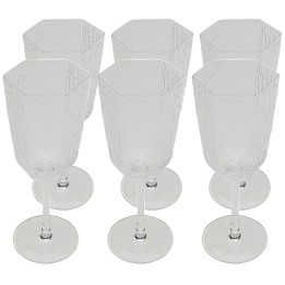 Clear glass wine glasses - Cascata - Kare Design