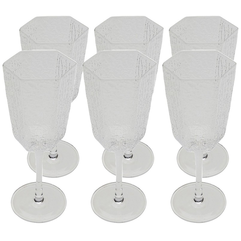 Transparante glazen wijnglazen - Cascata - Kare Design
