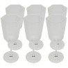 Clear glass wine glasses - Cascata - Kare Design