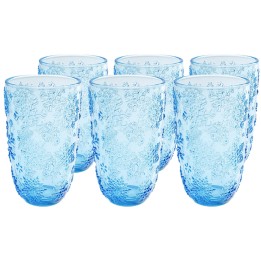 Snowflake blue water glasses - Ice Flowers - Kare Design