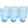 Sneeuwvlok blauwe waterglazen - Ice Flowers - Kare Design