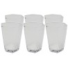 Heldere glazen waterglazen - Cascata - Kare Design
