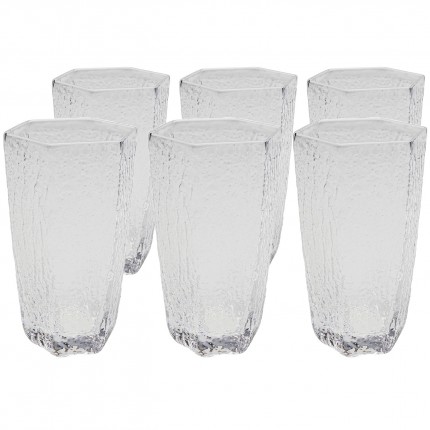 High Water Glass Cascata (6/Set) Kare Design High Water Glass Cascata (6/Set) Kare Design