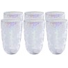 Waterglazen glas 6/set  - Ice Flowers Colore - Kare Design