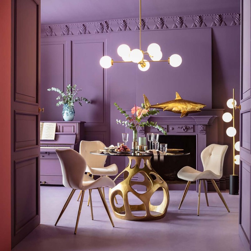 Gouden design tafel - Volcano - Kare Design