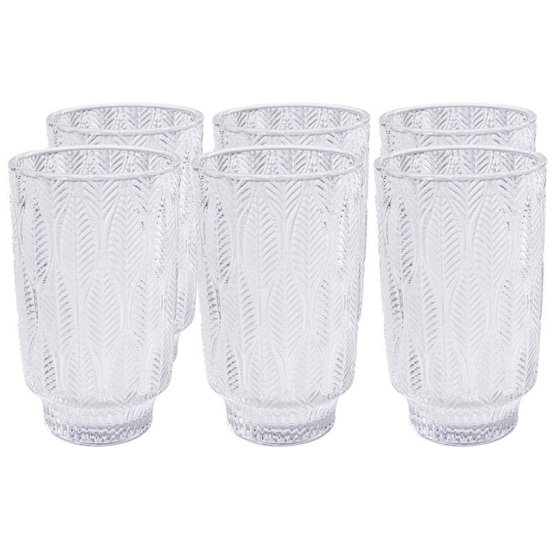 Clear glass water glasses - Fogli -Kare Design