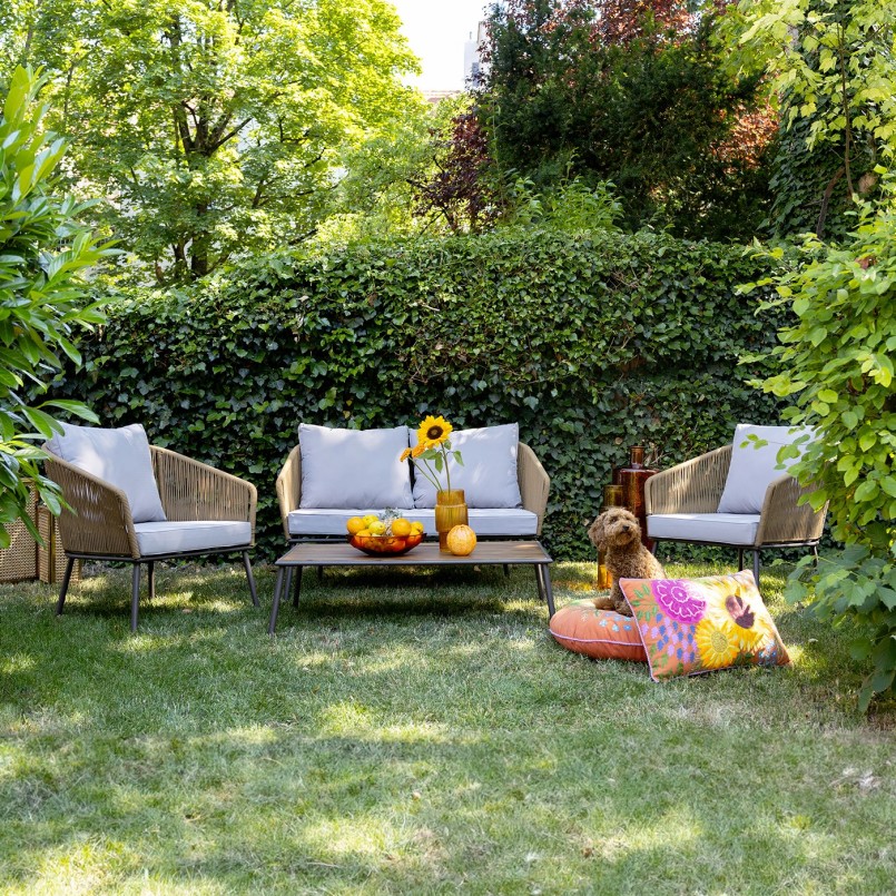 Brown and grey garden furniture - Elba - Kare Design