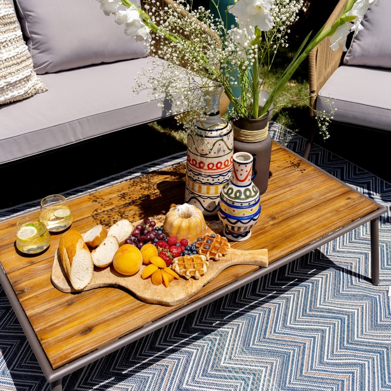 Paarse glazen vaas - Isola - Kare Design