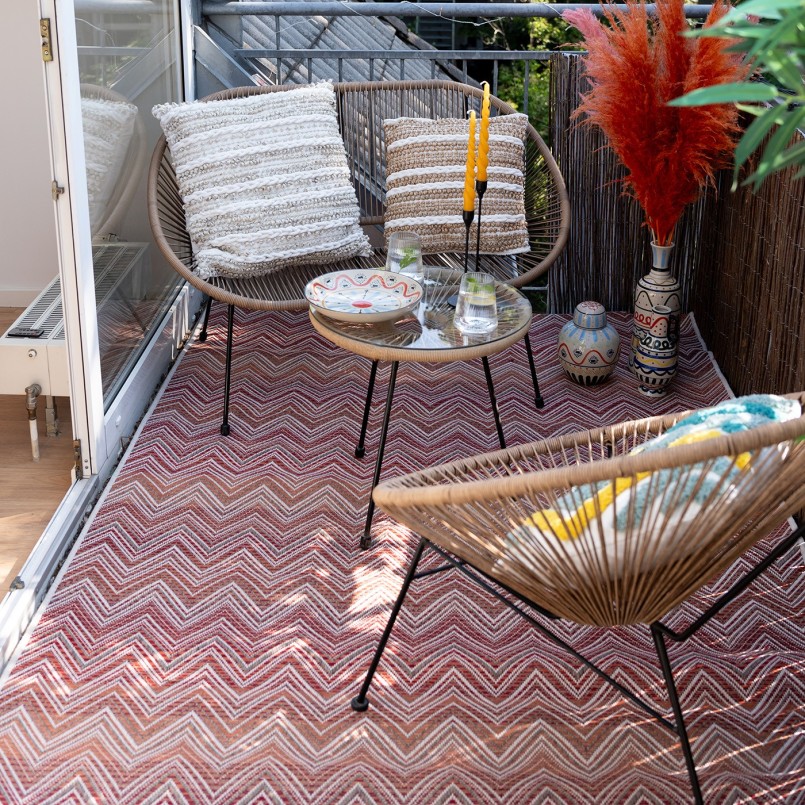 Brown and black garden bench - Acapulco - Kare Design