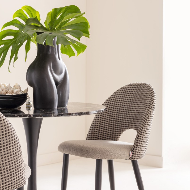 Black marble effect table - Schickeria - Kare Design