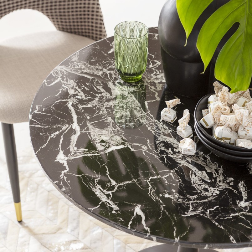 Zwart marmer effect tafel - Schickeria - Kare Design
