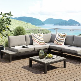 Zwart en grijs tuinmeubilair - Holiday - Kare Design